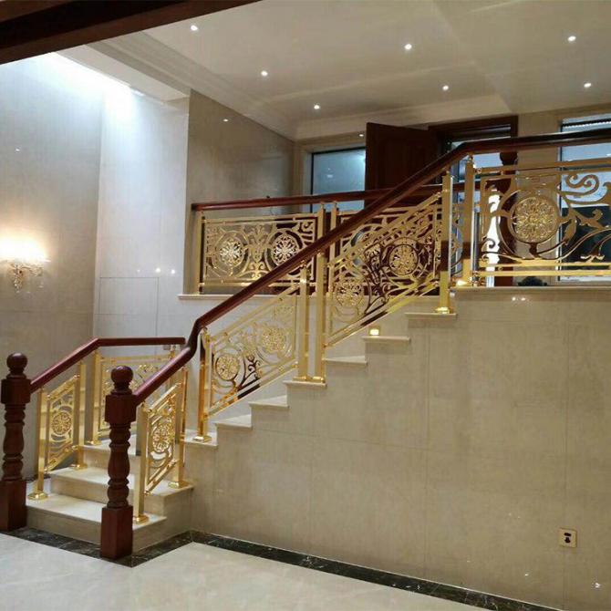 佛山铜雕刻楼梯扶手生产商家图片